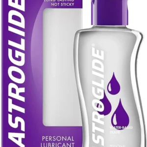 Astroglide Water-Based Lubricant (5oz) bottle on a neutral background.