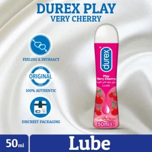 Durex Play Lubricant bottle offering smooth, long-lasting lubrication for enhanced comfort and intimacy