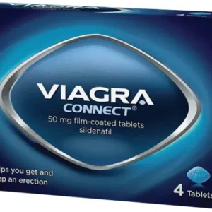 Over-the-counter medication for erectile dysfunction, available in blue film-coated tablets.