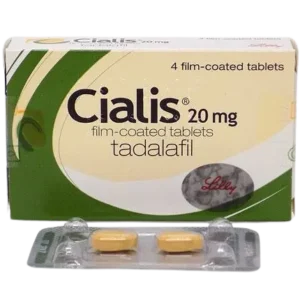 Prescription medication for erectile dysfunction, available in a small, yellow, oval-shaped tablet.